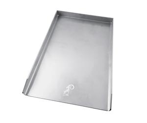 Universal grill plate grill grate plancha made of solid stainless steel 40x30cm