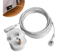 Universal Grounding Cord Cable with Standard UK Plug for Home and Office, 15 Feets Anti Static Earthing Grounding Line for Gronding Products Mats Sheets Blanket Pillowcase Strap Pad