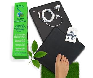 Universal Grounding Mat: Harness Earth's Energy for Better Sleep, Stress Reduction and Improved Circulation. Use as a Computer Keyboard and Mouse Mat, Gaming, Desk, Foot, Bed or Pet Mat