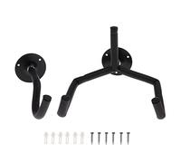 Universal Guitar Bass Wall Hanger Safety Hook Slatwall Black