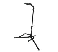 Universal guitar stand, fork model, metal, black, with collapsable neck support
