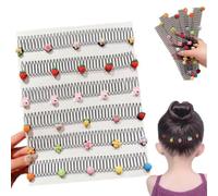 Universal Hair Comb Easy Bangs & Updos,Stretchable Invisible Hair Clips,U Shape Hair Finishing Fixer Comb,Flower U Shape Hair Clips for Short Hair Styling Tools & Accessories for Women Girls (6PCS)