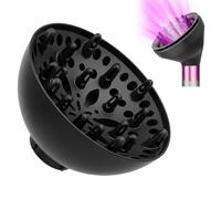 Universal Hair Diffuser - 1.69-1.77 Inch Adjustable, Blow Dryer Attachment For Curly And Wavy Hair With Locking Button, Professional Styling Tool For Salon & Home