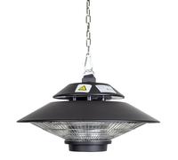 Universal Halogen Hanging Heater - Steel - L45 x W45 x H25 cm SIP Black One Size