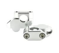 Universal Hand Bar Riser Aluminum Alloy For TDM900 2002 2003 2004 2005 2006-2011 TDM 900 For XG250 For Tricker 2005 XG 250 22mm 7/8" Offset HandleBar Riser(Silver)