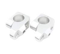 Universal Hand Bar Riser Aluminum Alloy For Triumph For Street Triple 675 / R 2010-2016 675 RX 2015-2016 28mm 1 1/8" Handlebar Riser Back Moved Up Mount(Silver)