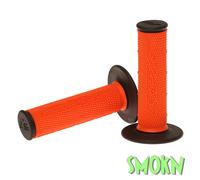 RFX Pro Series Dual Compound Grips Black Ends (Orange/Black) Pair