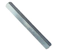 Universal Hardware 8mm x 125mm Door Handle Spindle Plain Bar Made of Solid Steel for Windows and Doors, Silver Finish Available in Lenghts from 50mm to 150mm (125mm)
