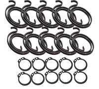 Universal Hardware Door Handle Spring & Circlip Repair Kit, Pack of 10 Sets - 2.5 Turn 2mm Metal Coil Springs with Matching Circlips for Lever Handles, Internal & UPVC Door Repair Replacement Parts