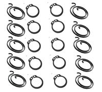 Universal Hardware Door Handle Spring & Circlip Repair Kit, Pack of 10 Sets - 2 Turn 2mm Metal Coil Springs with Matching Circlips for Lever Handles, UPVC, Composite & Internal Door Repair