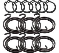 Universal Hardware Door Handle Spring & Circlip Repair Kit, Pack of 6 Sets - 2.5 Turn 2mm Metal Coil Springs with Matching Circlips for Lever Handles, Internal & UPVC Door Repair Replacement Parts