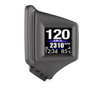 Universal Heads Up Display Gauge Car Hud OBD2 GPS Speedometer Dual System MPH Engine RPM Over Speed Alarm Odometer Accessories