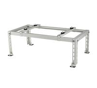 Universal Heavy Duty Galvanized Steel Floor Stand for Ductless Mini Split Air Conditers & Heat Pumps - Outdoor Ground Mounting Bracket Support