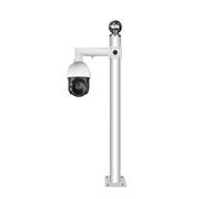 Universal Heavy-Duty Outdoor Security Camera Mount Bracket for Pole and Wall Installation, Dome and IP Camera Compatible, Vertical Pole Adapter Included