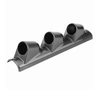 Universal Heavy Duty Racing Sport Meter Gauge Pillar Mount Pod Holder Bracket, Single Dual Triple 2 - Inch Gauge Holder for Auto Truck Boat Motorcycle with Carbon Fiber (3 Cup)