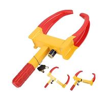 Universal Heavy Duty Wheel Clamp - Anti-Theft Lock for Car, Van, Trailer, Caravan & Motorbike | Anti-Scratch Security Device with 2 Keys