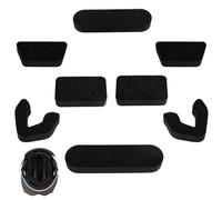 Universal Helmet Padding Fit Kit, Soft Foam Padding Inserts for Baseball Softball Players Sweat-Absorbing Replacement Pads Compatible with Easton Batting & Catcher Helmets (Black)