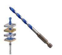 Universal Hexagonal Drill Bit Ø 6 mm. (Blister 1 Piece) Drill Bit Tiles, Ceramic, Marble, Concrete, Metal, Wood, Plastic