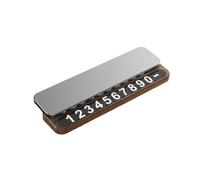 Universal Hidden Phone Number Plate For Car Temporary Parking Silver Black(Silver)