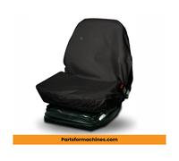 Universal High Back Seat Cover, Black Standard Size - Tractor, Plant and Construction, Town & Country - TBLK