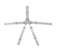 Universal High Chair Baby Security Belt, Adjustable 5 Point Harness Baby Safety Strap Belt with Buckle for Stroller Pushchair (Gray Button 5-Point Strap)