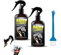 Universal High-Efficiency Electric Shaver Cleaning Spray with Brush, 260ml Shaver Cleaning Liquid, Cleans, Lubricates, and Prevents Rust, Saying Goodbye to Clogged Shavers