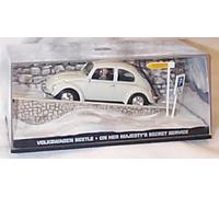 universal hobbies JAMES B0ND 007 on her majestys secret service white volkswagen beetle film scene car 1:43 scale diecast model