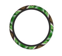 Universal Honey Bees Print Steering Wheel Cover - Breathable Steering Wheel for Cars, SUVs, Trucks - Auto Interior Decor