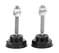 Universal Hood Pin Bonnet Lock, Quick Release Push Button Clip Latches, 2Pcs CNC Aluminum Alloy Bumper Clips with Iron Screws, for Car Modified Accessory and Racing Vehicle Safety (32mm)