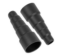 Universal Hoover Adapter, 2 Pieces, Black, Compatible with Bosch, Makita, Kärcher, etc., 5-Stage with Ø 50-27 mm Outside, Ø 44-21 mm Inside, Reducer Hose Adapter, Hoover Adapter