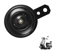 Universal Horn Horn 12V Motorcycle Scooter Vehicle ATV Quad Moped Black Metal Coated Black 105dB Waterproof