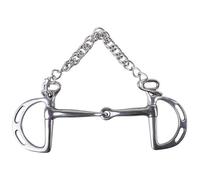 Universal Horse Bit Three Step Type Brake Bit for Riding Horses Snaffle Horse Training(135mm)