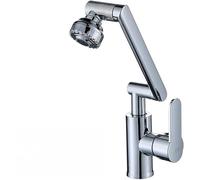 Universal Hot and Cold Kitchen Faucet 1080° Rotating Water Tap Splash-Resistant Sink Mixer with Multiple Spray Modes for Kitchen and Bathroom Use