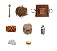Universal Hub® Copper Havan Kund Agnihotra Kit Hindu Pooja Article Havan Samagri Copper Pyramid For Hawan, Temple Mandir Decoration Meditation Set Spiritual Décor Religious Gifts