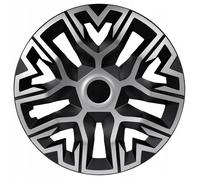 Universal hubcaps NRM The Best Bicolor 4 pieces wheel trims (Silver and black, 14")
