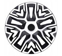Universal hubcaps NRM The Best Bicolor 4 pieces wheel trims (hite and black, 14")