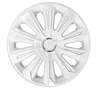 Universal Hubcaps 15 Inch White Set of 4 NRM STRONG