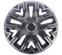 Universal hubcaps NRM Perfecto lacquered 4 pieces wheel trims (Graphite, 15")