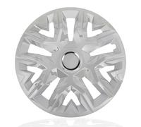 Universal hubcaps NRM Perfecto lacquered 4 pieces wheel trims (Silver, 15")