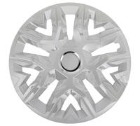 Universal hubcaps NRM Perfecto lacquered 4 pieces wheel trims (Silver, 16")
