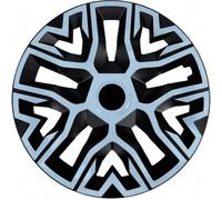 Universal hubcaps NRM The Best Bicolor 4 pieces wheel trims (Azure and black, 15")