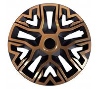 Universal hubcaps NRM The Best Bicolor 4 pieces wheel trims (Copper and black, 15")