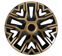 Universal hubcaps NRM The Best Bicolor 4 pieces wheel trims (Gold and black, 15")