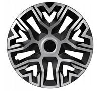 Universal hubcaps NRM The Best Bicolor 4 pieces wheel trims (Silver and black, 15")