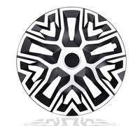 Universal hubcaps NRM The Best Bicolor 4 pieces wheel trims (White and black, 15")