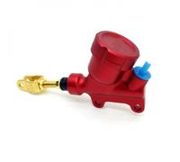 Universal Hydraulic Brake Pump For Motorcycle Rear Foot Brake Master Cylinder Compatible With Dirt Bikes Sport Bikes Pit Bikes ATVs And Quads(Red)