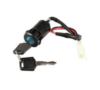 Universal Ignition Switch for ATV Quad 50cc-250cc 2 Keys 4 Pin ON-OFF Replacement Lock Cylinder for Dirt Bike Scooter Go Kart(2 Wires Male Plug)