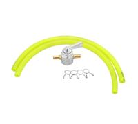 Universal Inline 6mm Petrol Fuel Tap ON OFF Switch CNC Fit For Honda Fit For Yamaha Fit For Kawasaki Fit For KTM(Silver Set)