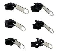 Universal Instant Fix Zipper Repair Kit,Replacement Zipper Slider Teeth for Broken Zippers on Backpacks,Tents,Jackets and Luggage etc.(2 Large,2 Middle,2 Small)