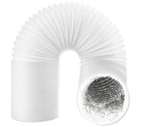 Spares2Go Universal Insulated Vent Hose Flexible Pvc Aluminium Foil Lined Duct Outlet Pipe (5" X 2.5M)